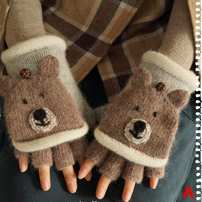 cute knit gloves