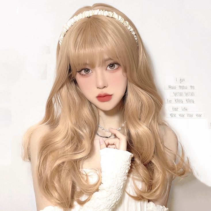 lolita gold Long curly wig yv30734 – Youvimi