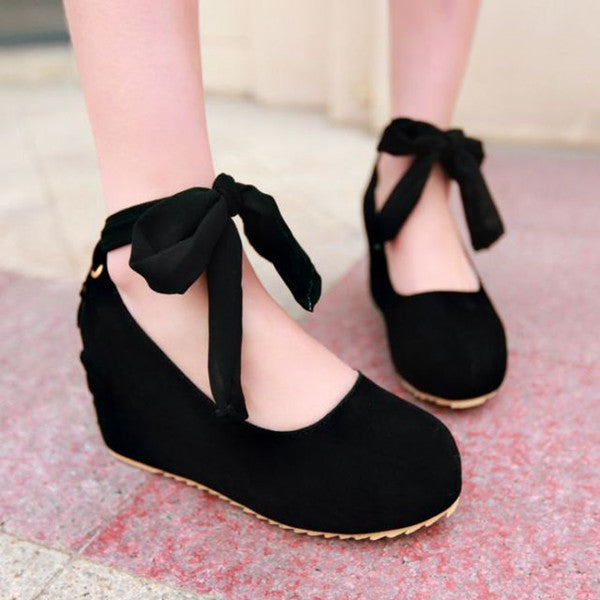 Lolita lace strap wedge shoes YV40442 – Youvimi