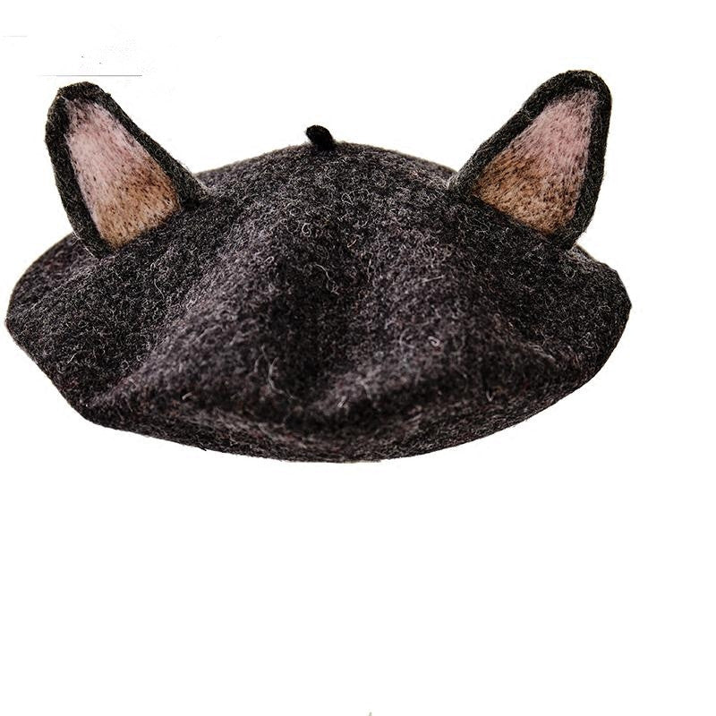 Cute Dark Gray Cat Ears Berets YV2407 Youvimi   TB1xw9fXy0TMKJjSZFNYXG 1FXa M2 1200x1200 