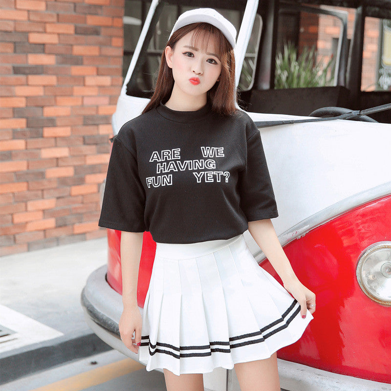 Korean version of the wild pleated skirt YV232 – Youvimi