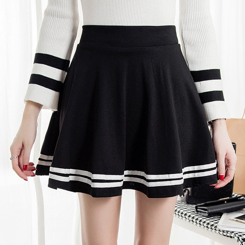 High waist pleated skirt skirt YV571 | Youvimi