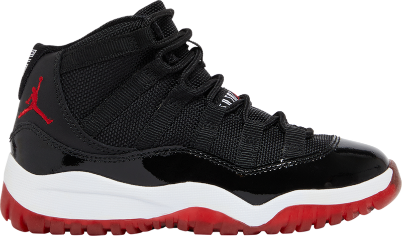 black and red jordans preschool