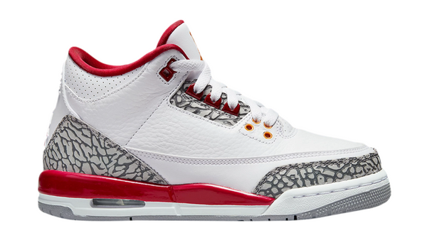 Air Jordan 3 Retro GS 'Cardinal Red' sneakers for sale at Urban ...