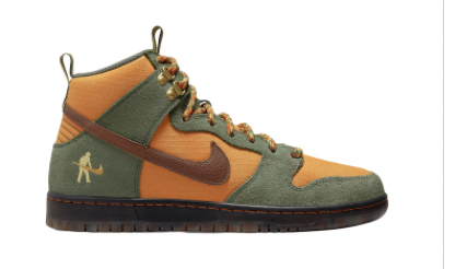 Nike Pass~Port x Dunk High SB Sneaker in Workboot  - DO6119 300 Rubber - Picture 1 of 1