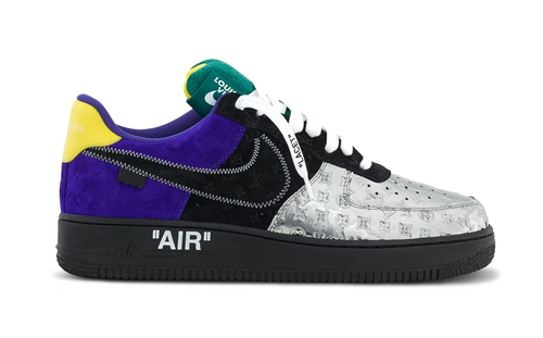 Louis Vuitton Virgil Abloh x Nike Air Force 1 Sneakers 43 / 10 – Mightychic