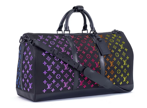 3D Model Collection Louis Vuitton Bag Keepall Bandouliere 45 VR / AR /  low-poly