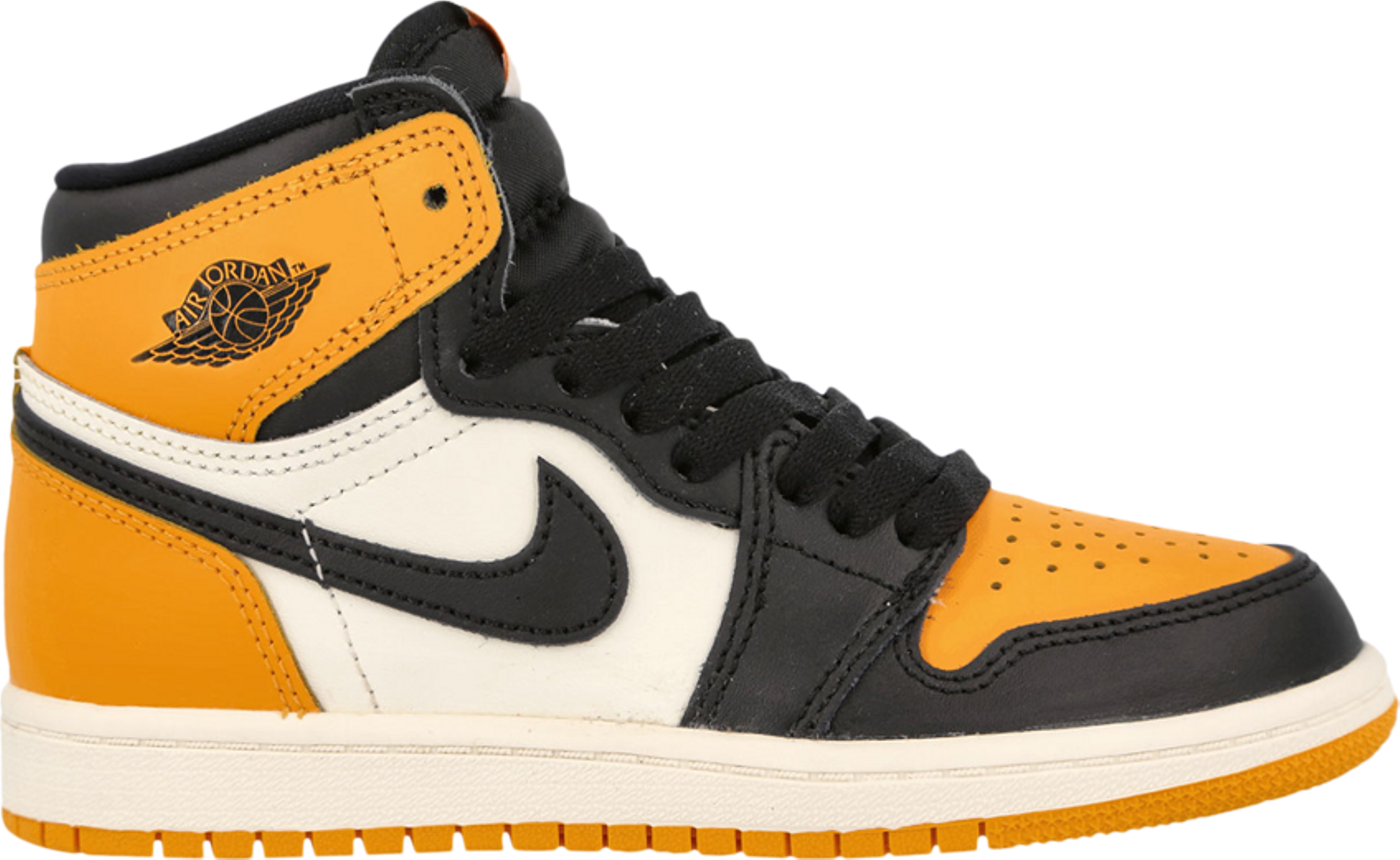 black and yellow jordan 1 preschool