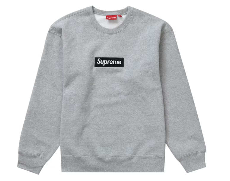 Supreme Box Logo Crewneck (FW22) Heather Grey – Urban Necessities