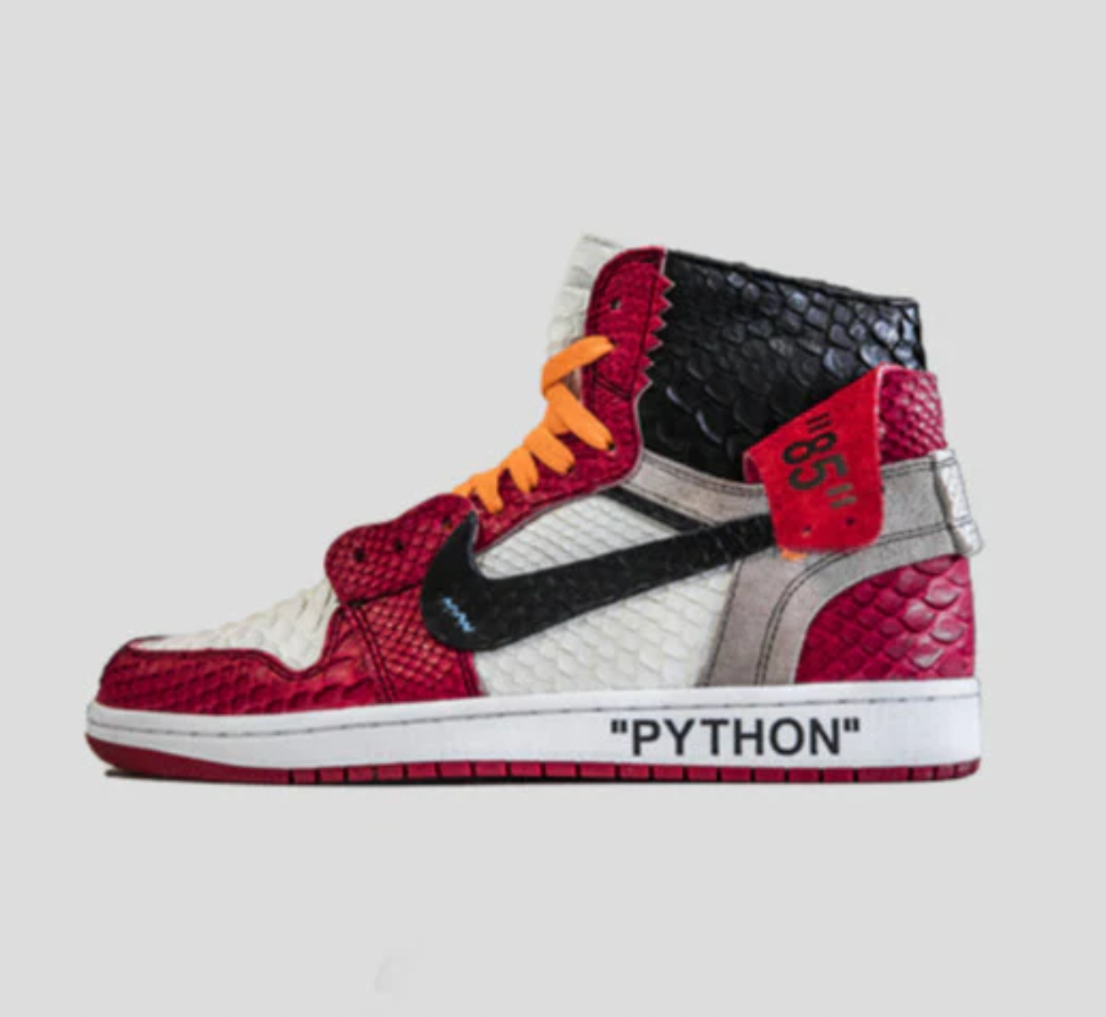 The Shoe Surgeon SRGN Air Jordan 1 Off- Lux Sneaker in Off-White - Chicago
