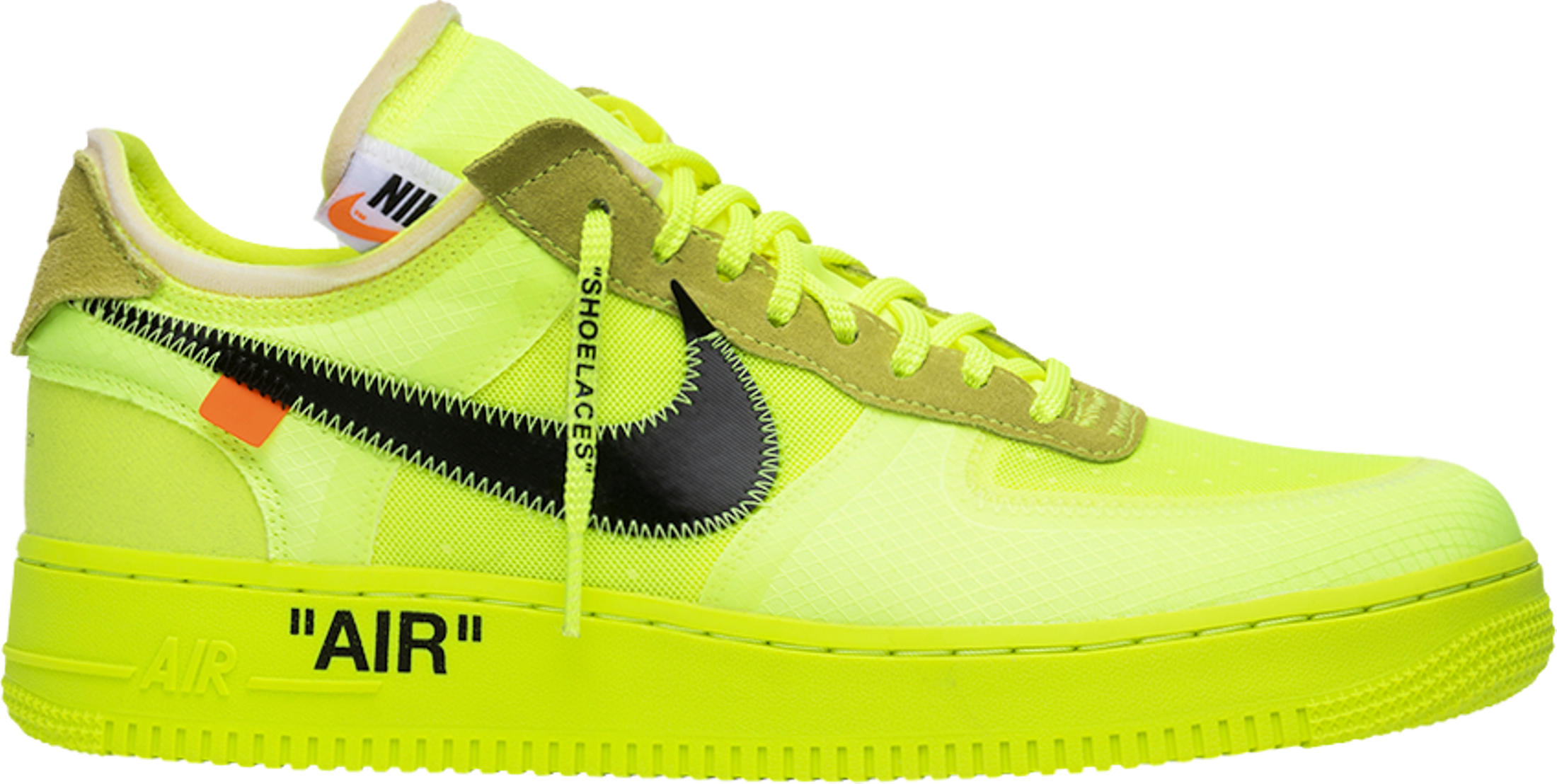 Size 9 - Nike Air Force 1 Low x OFF-WHITE Volt 2018 for sale