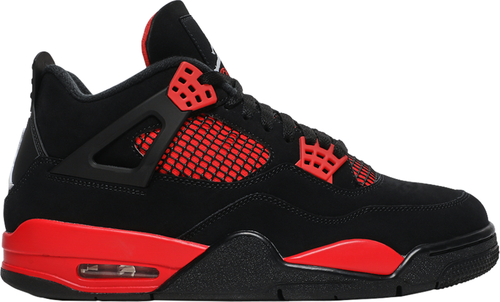 black and red suede jordans