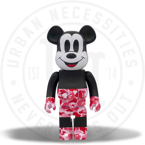 Bearbrick BAPE Mickey Mouse 1000% Black/Blue Camo – Urban Necessities