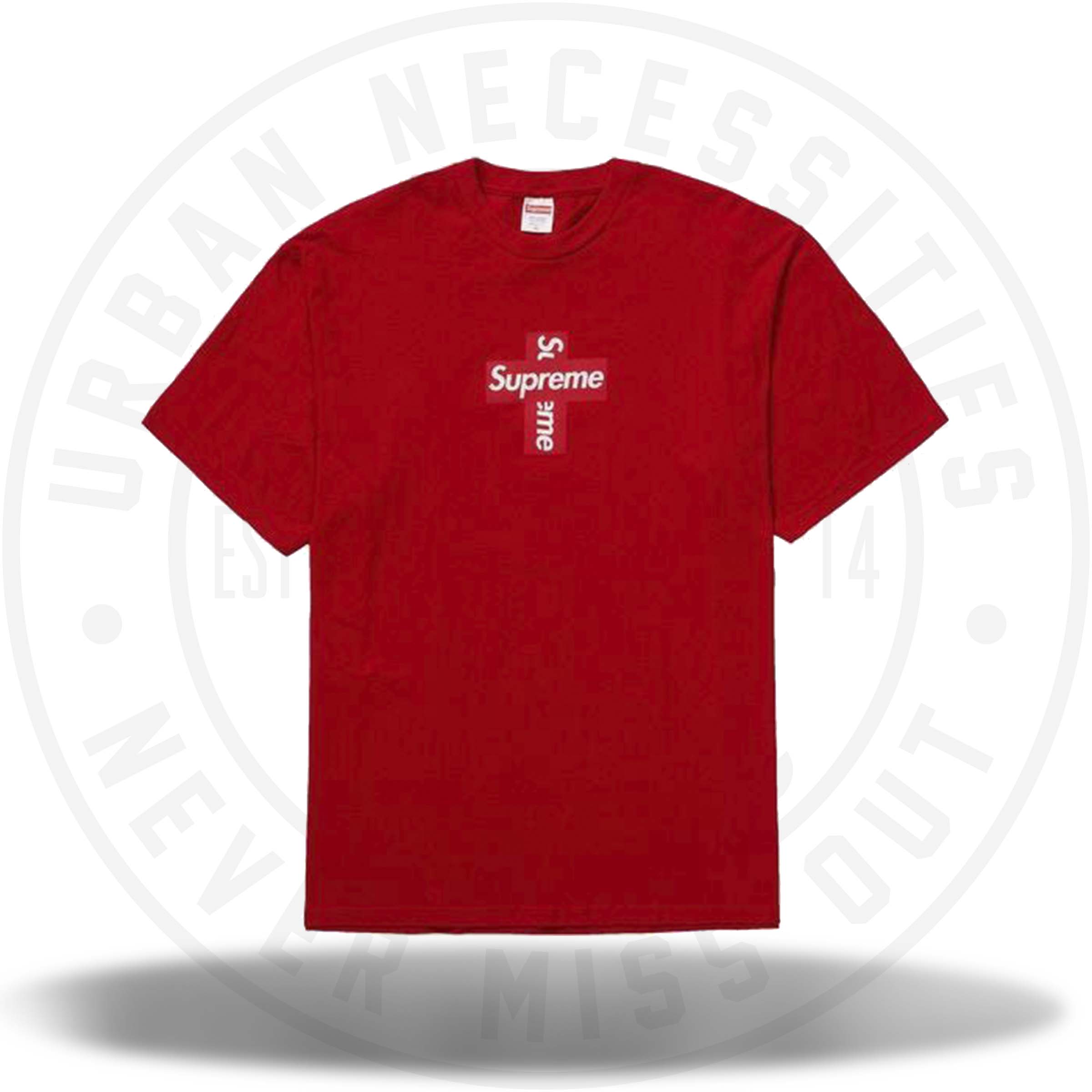 supreme cross box logo tee