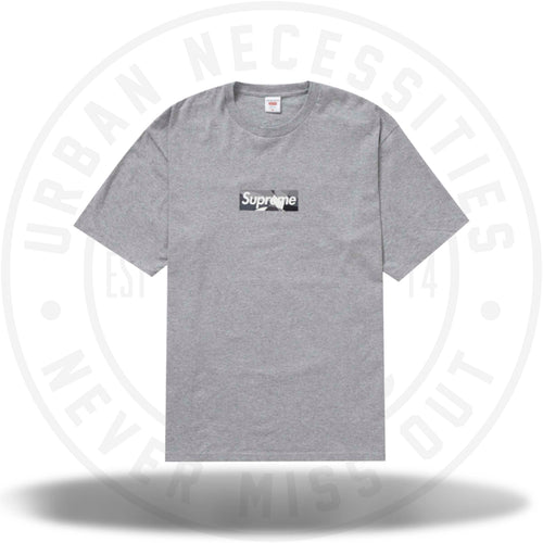 Supreme Emilio Pucci Box Logo Tee Heather Grey/Dusty Pink