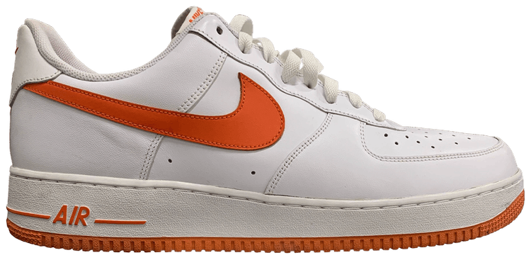 white and orange air force 1