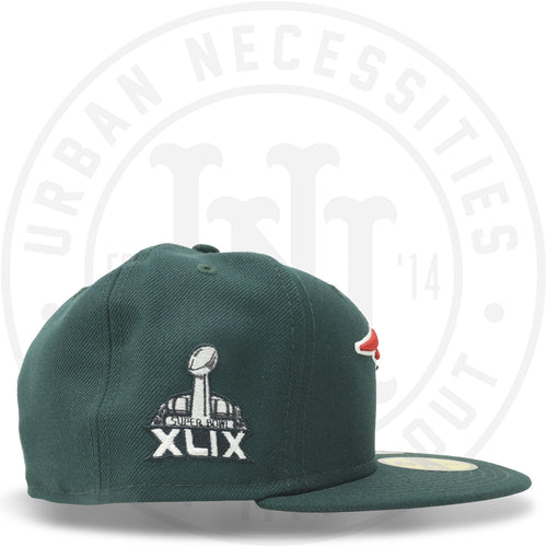 New Era 59FIFTY - New England Patriots "Super Bowl XLIX" Dark Green-Erlebniswelt-fliegenfischenShops