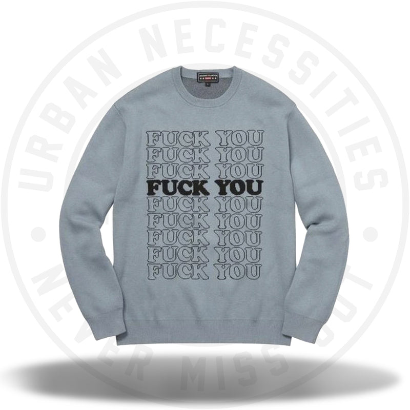 Supreme Hysteric Glamour Fuck You Sweater Light Blue