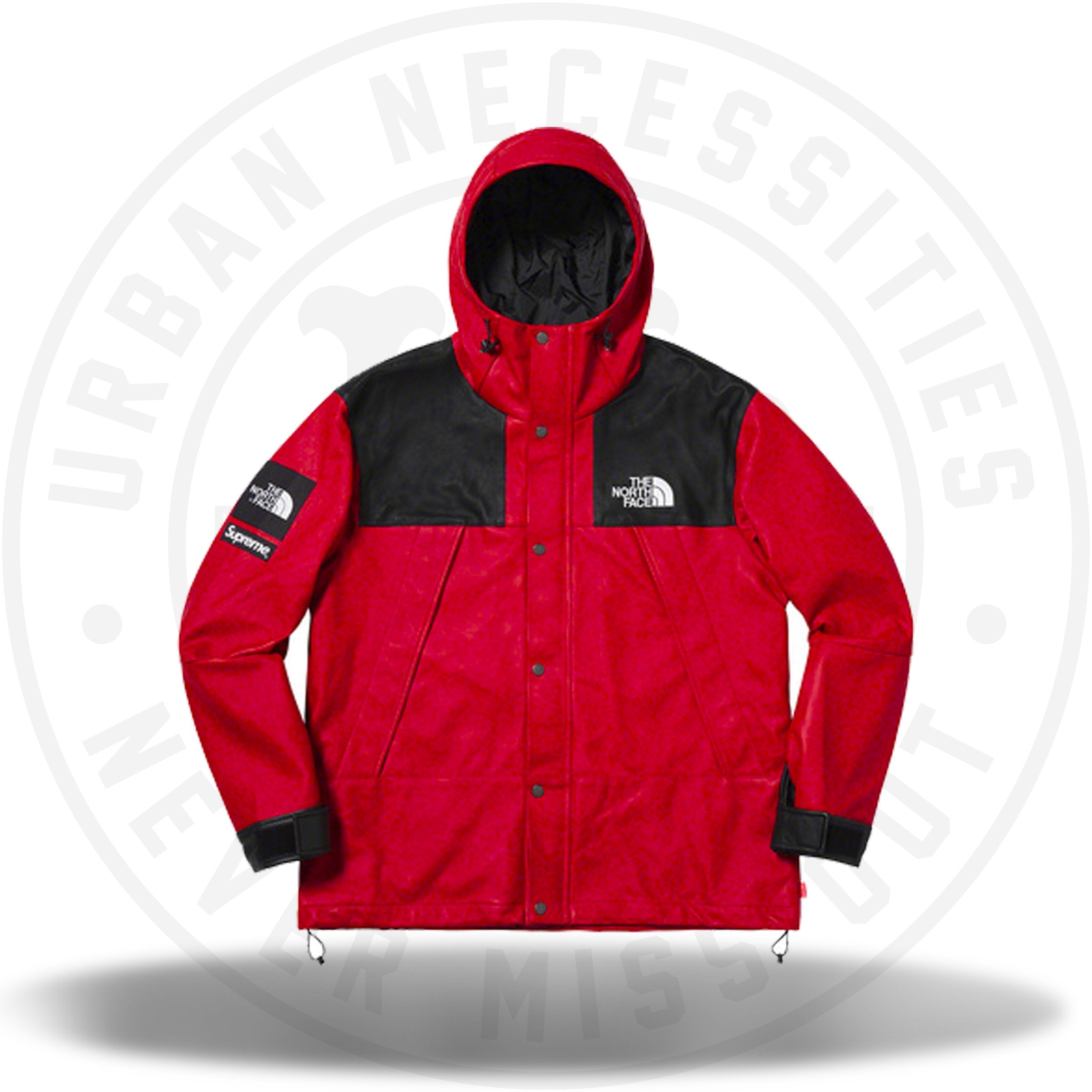 supreme north face red jacket