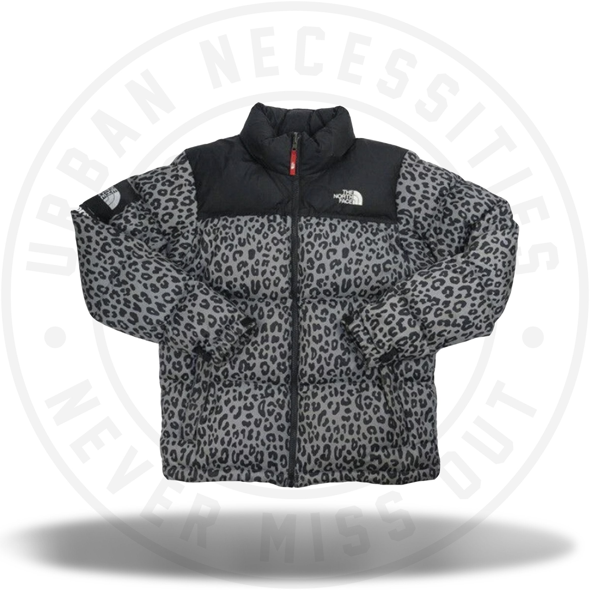 supreme north face leopard