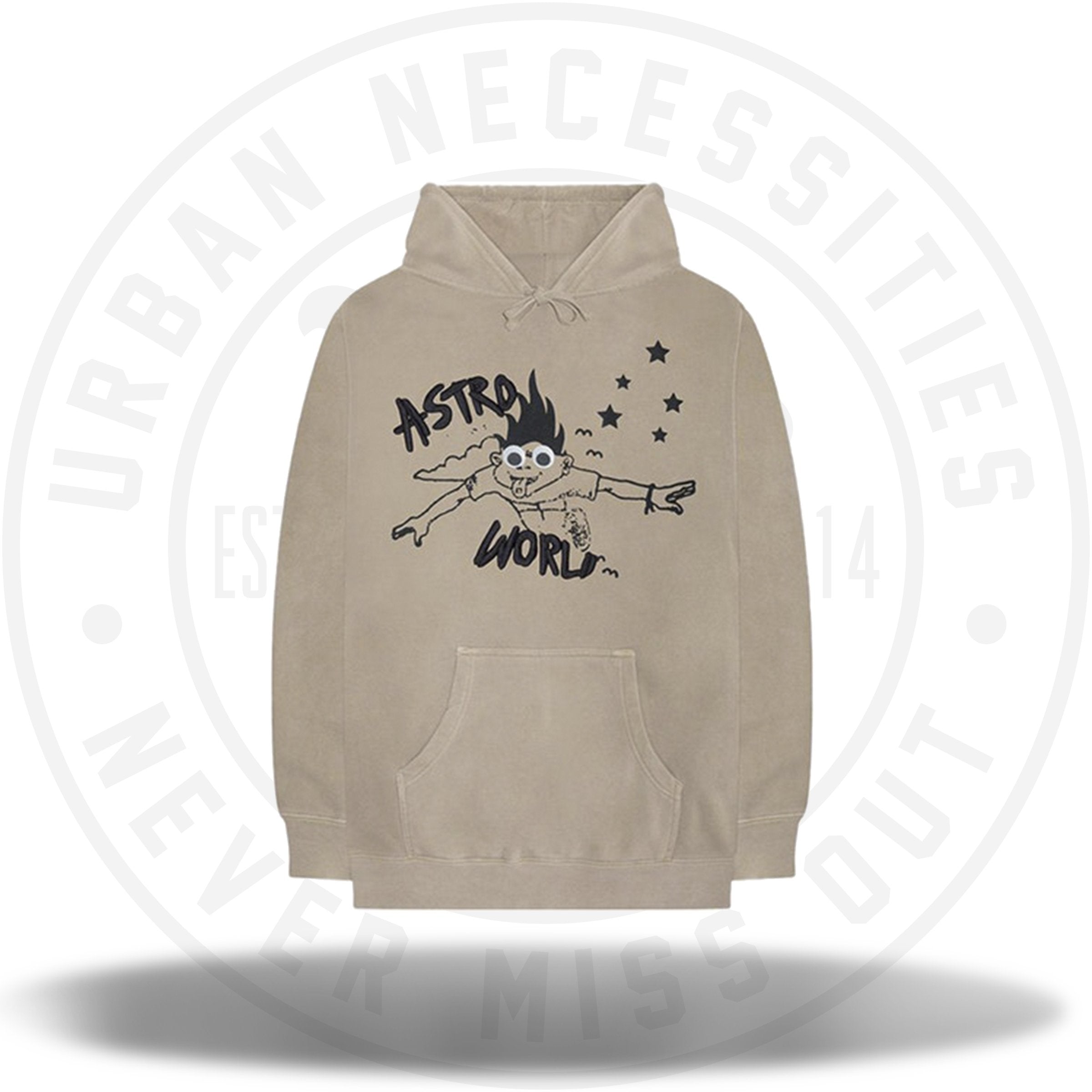 astroworld tan hoodie