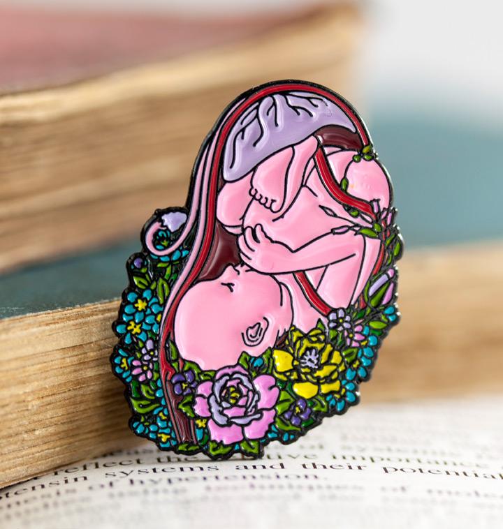 Anatomical Uterus Enamel Pin Medical T Codex Anatomicus 1033