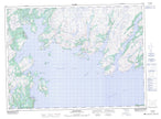 001M11 Belleoram Canadian topographic map, 1:50,000 scale from Newfoundland Map Store