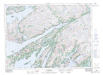 001M12 Gaultois Canadian topographic map, 1:50,000 scale from Newfoundland Map Store