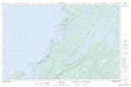 012P02 Brig Bay Canadian topographic map, 1:50,000 scale from Newfoundland Map Store