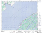 012P07 Flower s Cove Canadian topographic map, 1:50,000 scale from Newfoundland Map Store