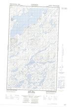 013J13E Post Hill Canadian topographic map, 1:50,000 scale from Newfoundland Map Store