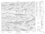 013K05 Wuchusk Lake Canadian topographic map, 1:50,000 scale from Newfoundland Map Store