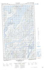 013N01W Kanairiktok Bay Canadian topographic map, 1:50,000 scale from Newfoundland Map Store