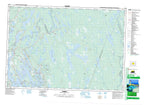 020P13 Tusket Canadian topographic map, 1:50,000 scale from Nova Scotia Map Store