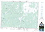 021A03 Lake Rossignol Canadian topographic map, 1:50,000 scale from Nova Scotia Map Store