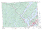 021G08 Saint John Canadian topographic map, 1:50,000 scale from New Brunswick Map Store