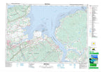 021H01 Wolfville Canadian topographic map, 1:50,000 scale from Nova Scotia Map Store