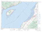 021M08 Ile Aux Coudres Canadian topographic map, 1:50,000 scale from Quebec Map Store