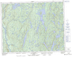 022O07 Lac Marceau Canadian topographic map, 1:50,000 scale from Quebec Map Store