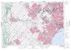 030M12 Brampton Canadian topographic map, 1:50,000 scale from Ontario Map Store