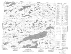 053M12 High Hill Lake Canadian topographic map, 1:50,000 scale from Manitoba Map Store