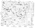 053M13 War Lake Canadian topographic map, 1:50,000 scale from Manitoba Map Store