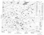 053M14 Hubley Lake Canadian topographic map, 1:50,000 scale from Manitoba Map Store