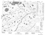 053M15 Hawes Lake Canadian topographic map, 1:50,000 scale from Manitoba Map Store