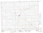 062E07 Lampman Canadian topographic map, 1:50,000 scale from Saskatchewan Map Store