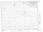 062E10 Kisbey Canadian topographic map, 1:50,000 scale from Saskatchewan Map Store