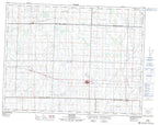 062F12 Redvers Canadian topographic map, 1:50,000 scale from Saskatchewan Map Store