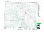 062K04 Moosomin Canadian topographic map, 1:50,000 scale from Saskatchewan Map Store