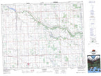 062L01 Langbank Canadian topographic map, 1:50,000 scale from Saskatchewan Map Store