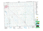 062M01 Yorkton Canadian topographic map, 1:50,000 scale from Saskatchewan Map Store